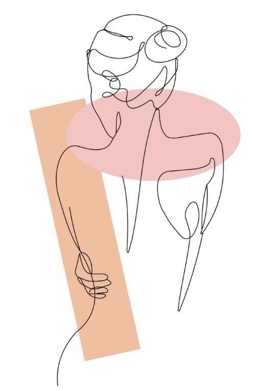 Painting Abstract Lady Back