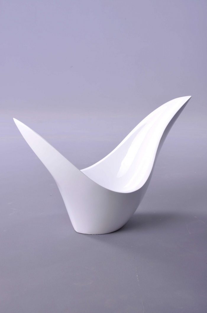 White Boat Desktop Planter