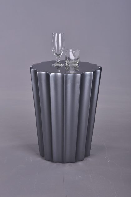 Silver Round Side Table