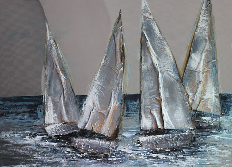Painting Boats 1 Coastal Art