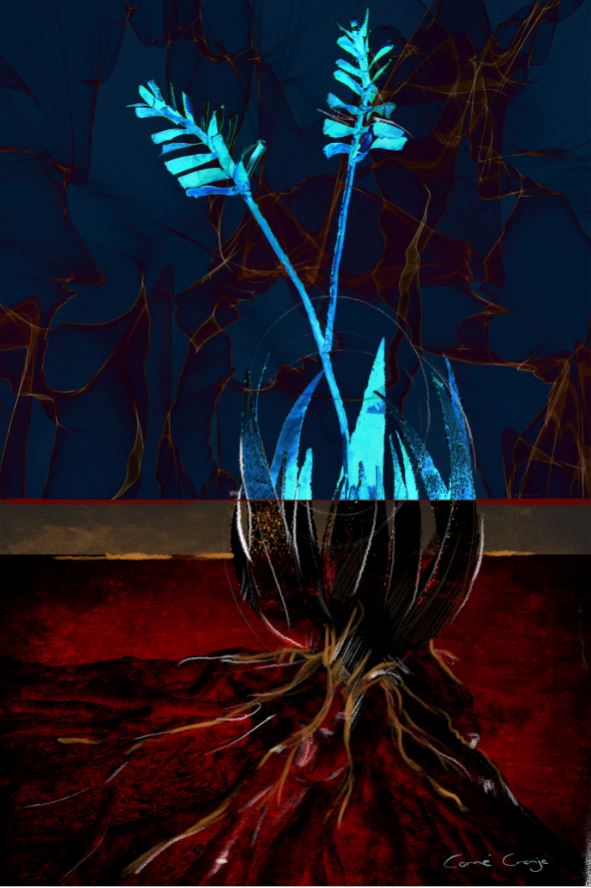 Painted Blue Nature Art
