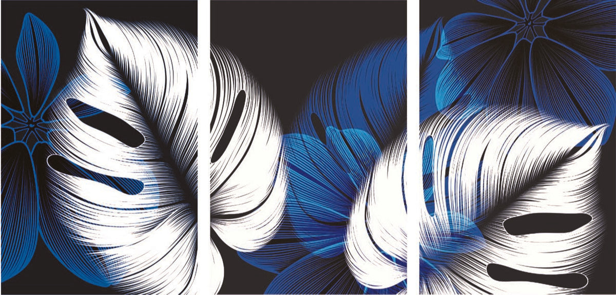 Painted White Leaf Nature Art