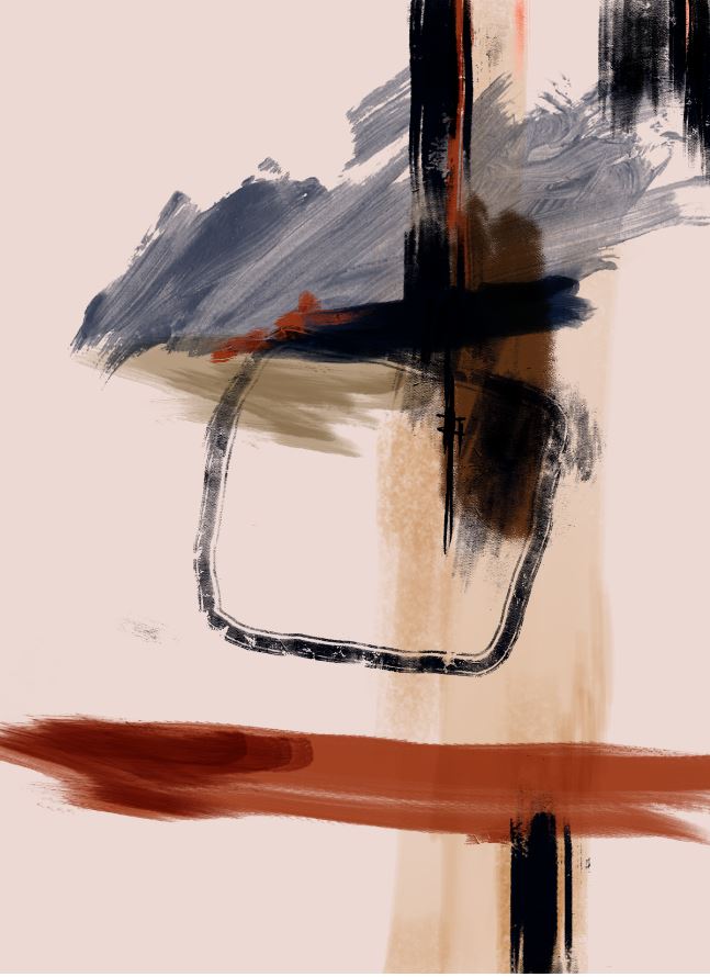 Painting Pink Abstract Art