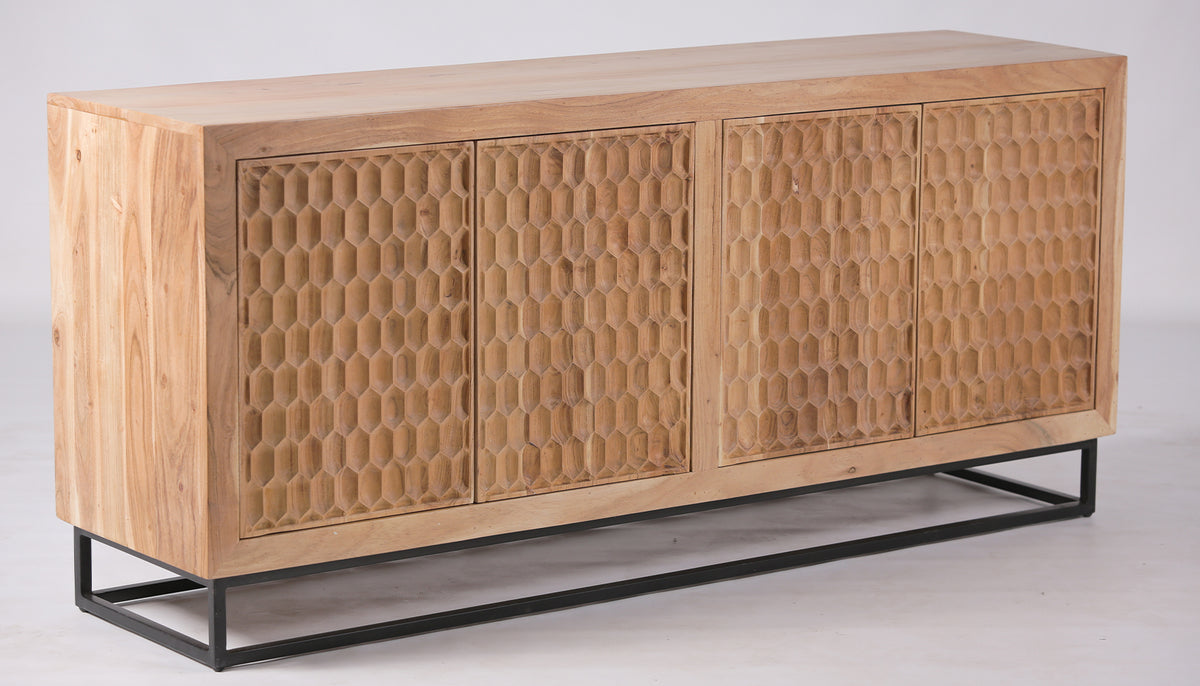 4 Door Pattern Sideboard