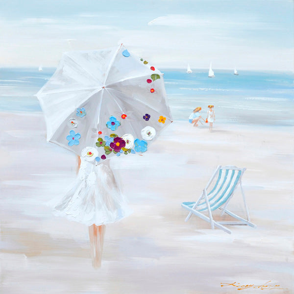 Painting Umbrella Coastal Art