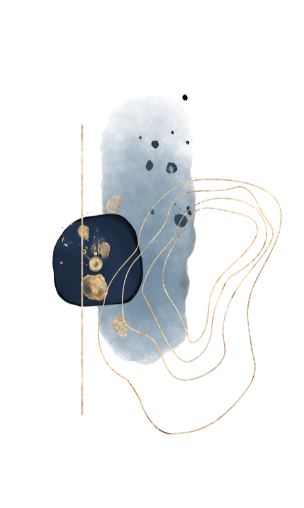 Painting Black and Gold Abstract Art