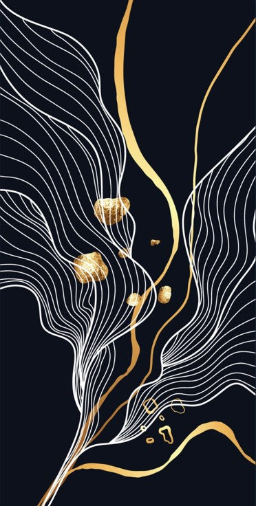 Painting White and Black 1 Abstract Art