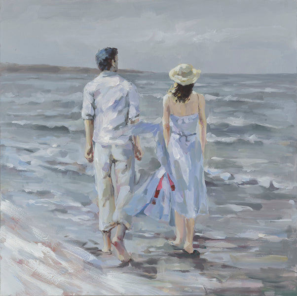 Painting Couple Coastal Art