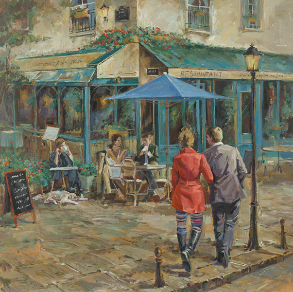 Painting Corner Bistro Street Art