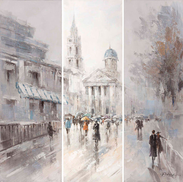 Painting 3 Panel Street Art