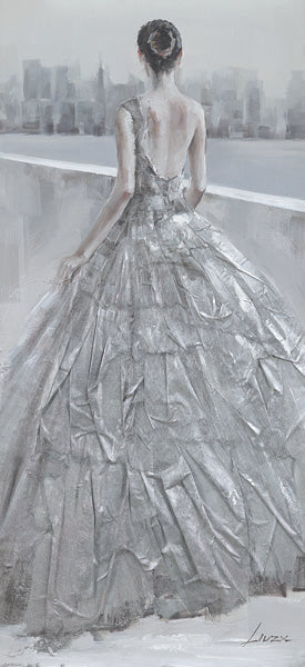 Painting Lady in Gown Figures Art