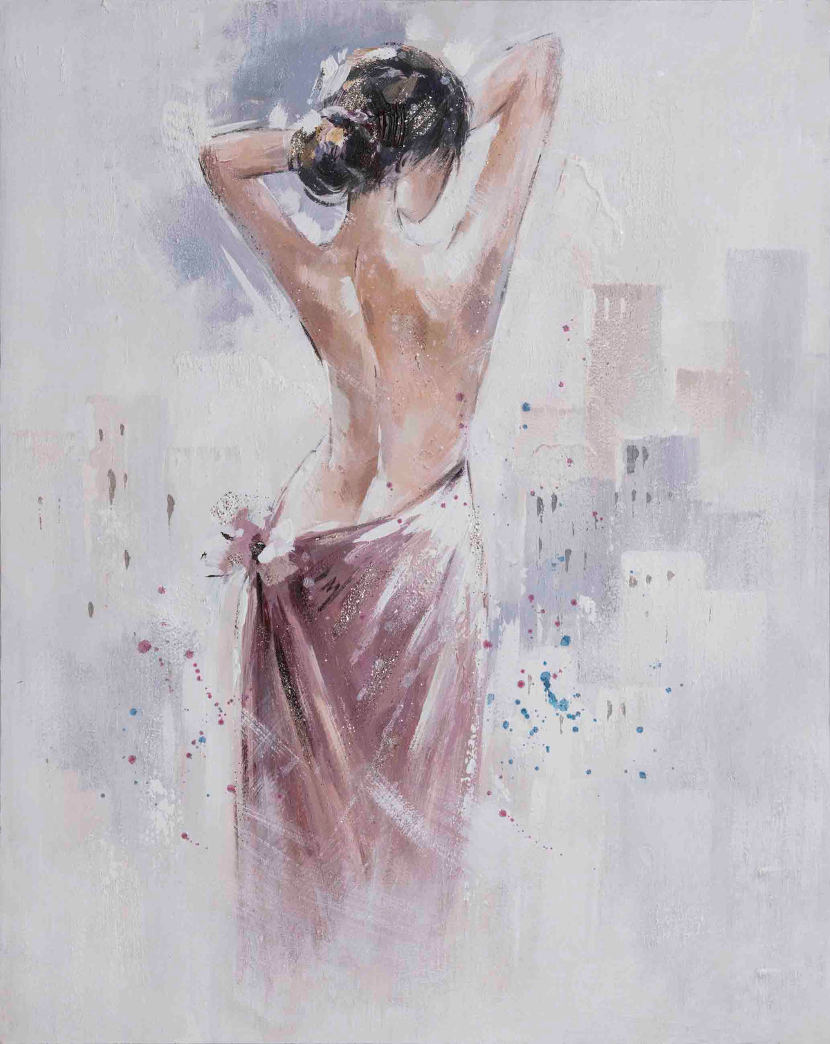 Painting Lady Back Figure Art