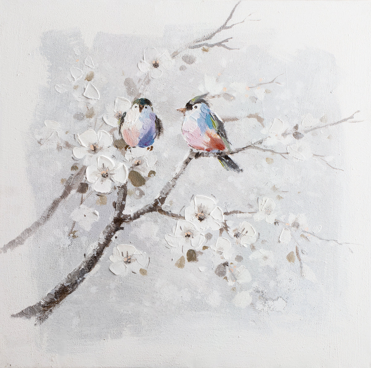 Painting 2 Birds Wild Life