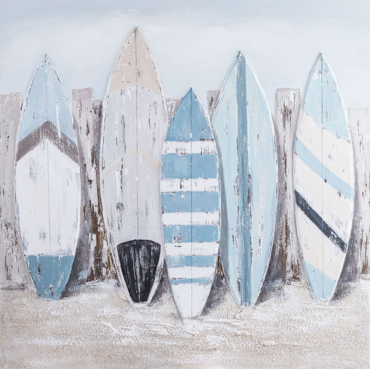 Painting Surf Board Coastal Art