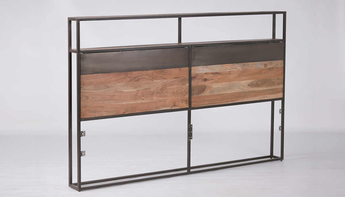Metal Wood Headboard