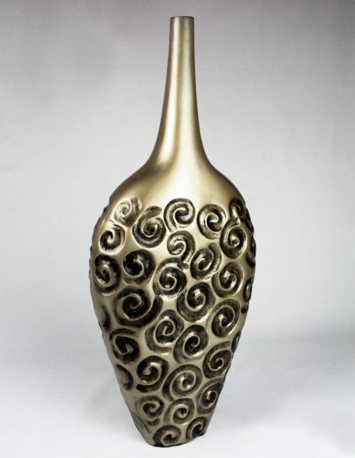 Gold Black Ornament Object
