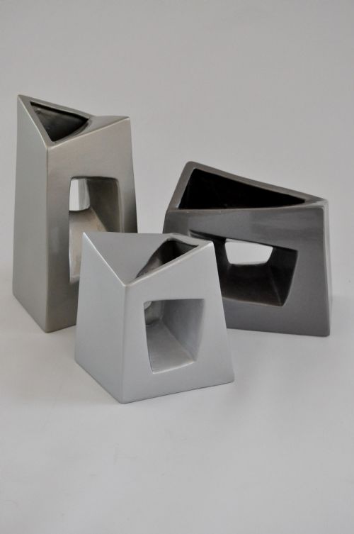 Combo Deal Silver Vase Set