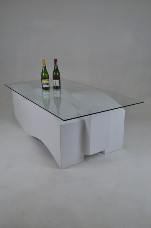 Staggered Coffee Table Glass