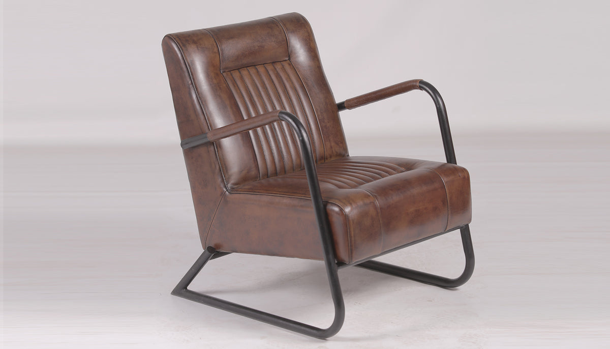 Vintage Leather Occasional Chair